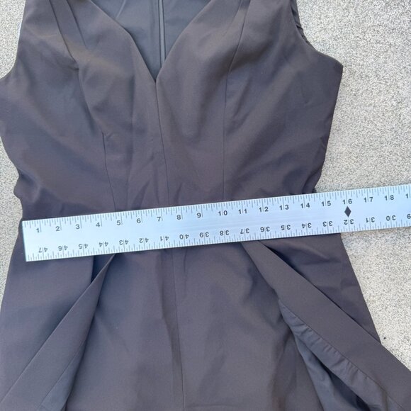 Kay Unger Jumpsuit Womens 8 Black Formal Skirt Wrap Overlay - Picture 9 of 16